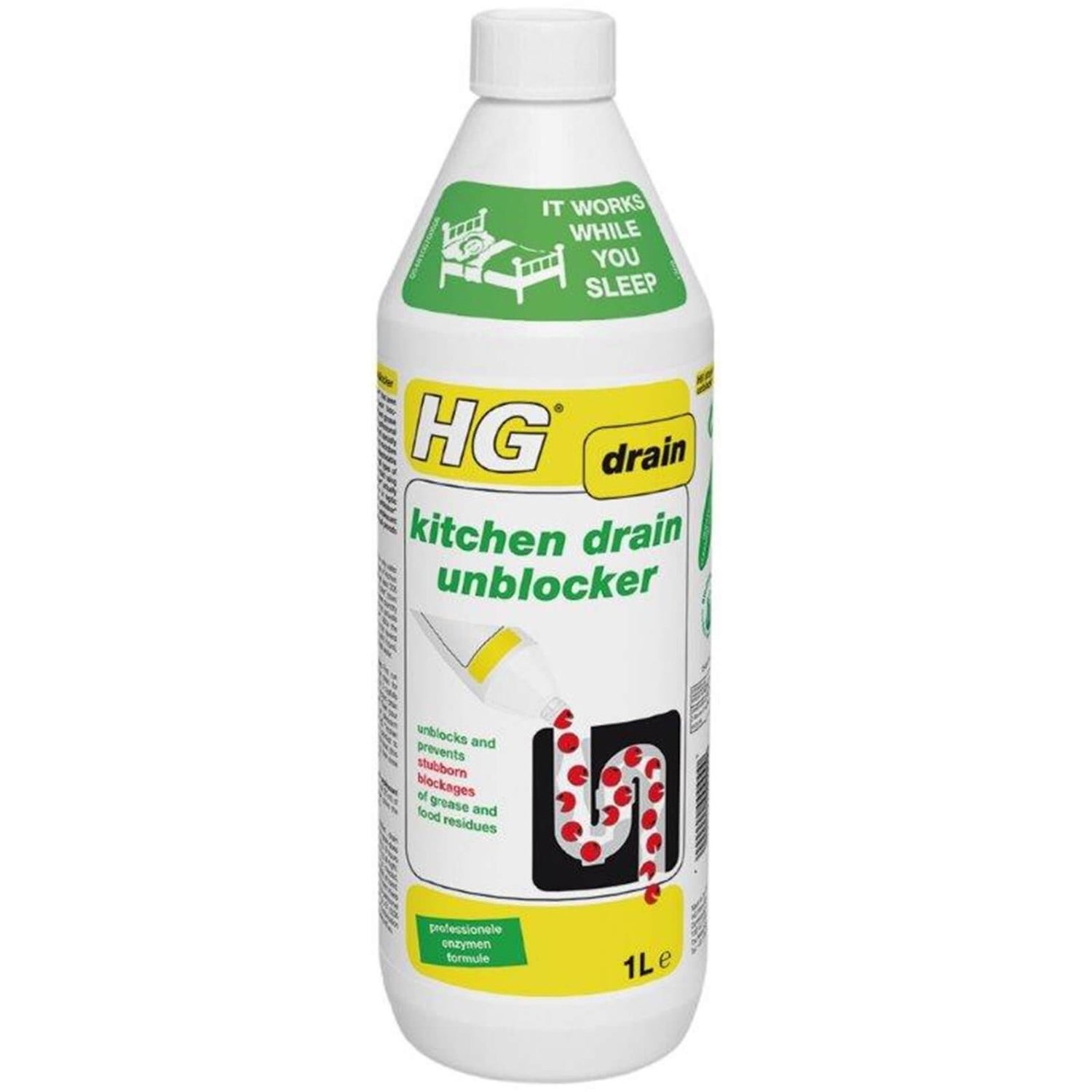HG Kitchen Drain Unblocker 1L Homebase