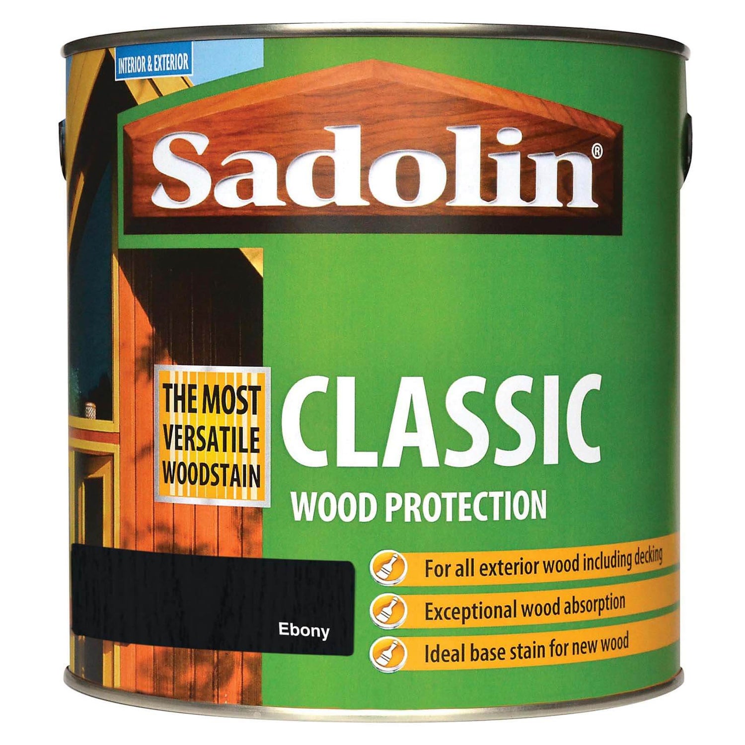 Sadolin Classic Woodstain Ebony 2.5L Homebase