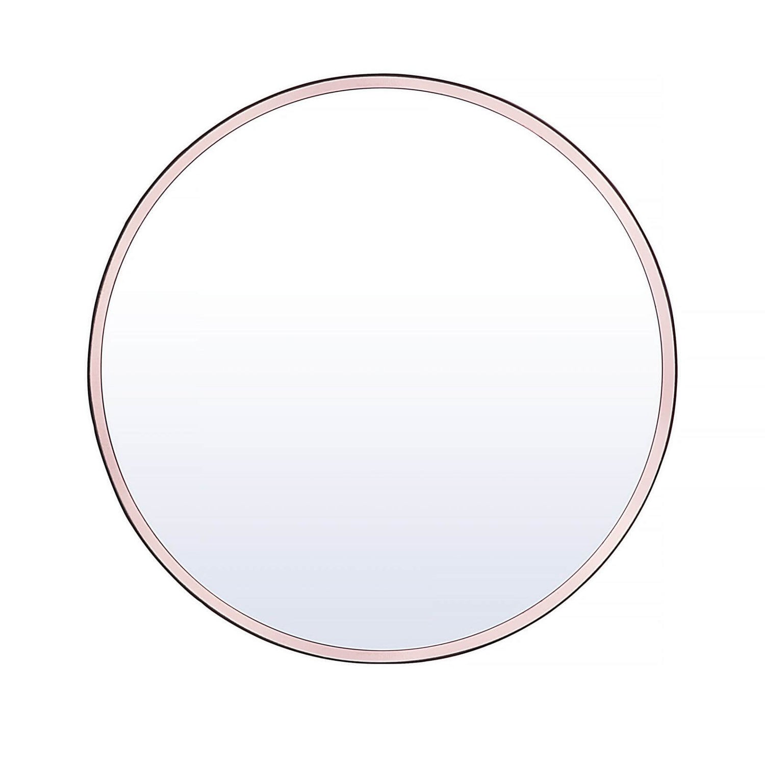 Home Design Round 45cm Bathroom Mirror Copper Homebase