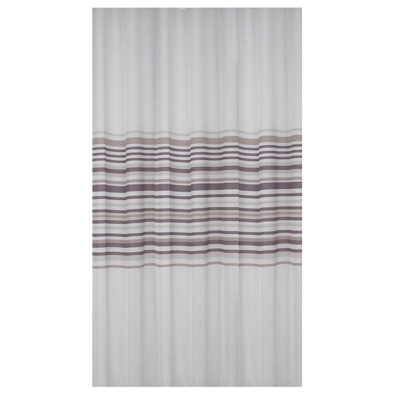 Estilo Banded Stripe Shower Curtain Natural Homebase