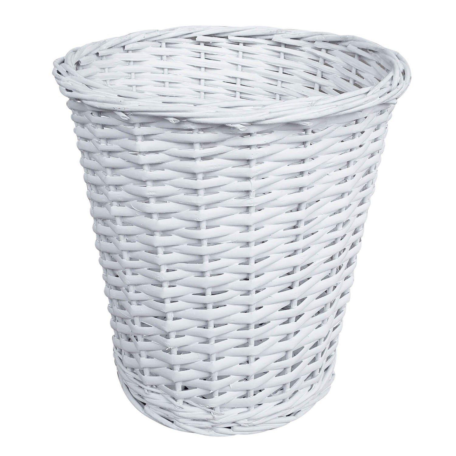 Wicker Bin/Basket White Homebase