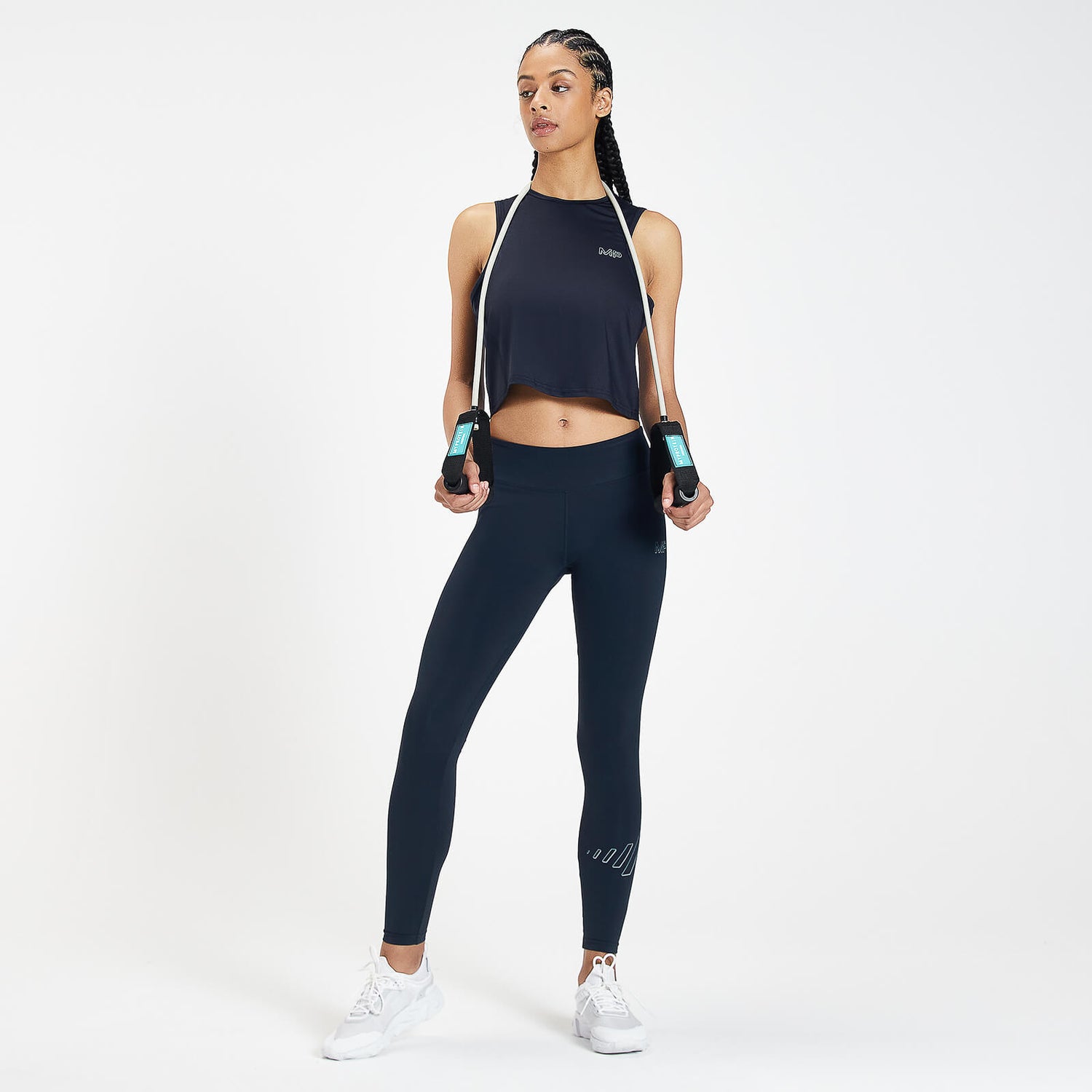 Damen Infinity Mark Training Crop Vest Blau MYPROTEIN™