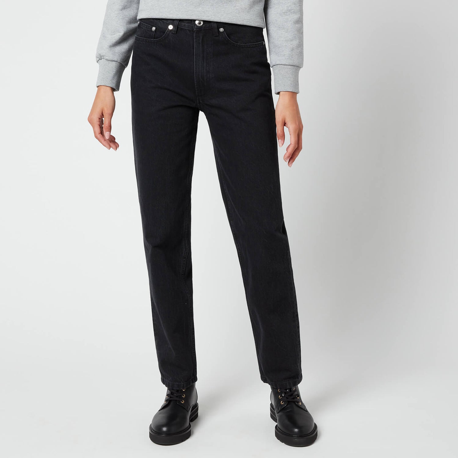 A.P.C. Women's Martin Jeans - Black - Free UK Delivery Available