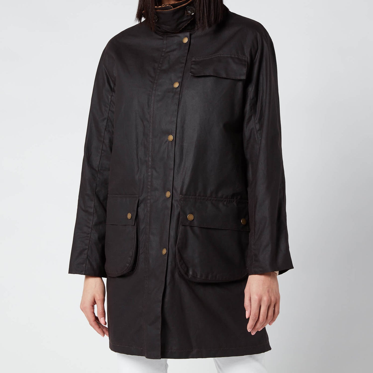 Barbour X Alexa Chung Women's Rowan Wax Jacket Rustic/Ancient Free