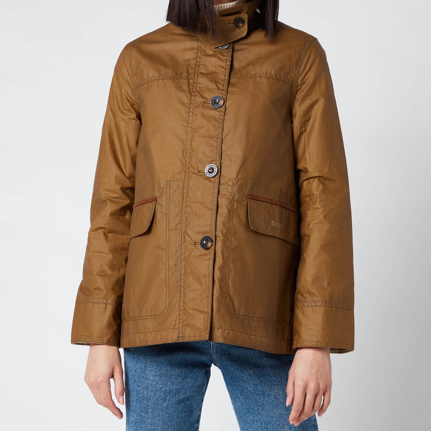 Barbour X Alexa Chung Women's Christie Wax Jacket Sand/Ancient Free