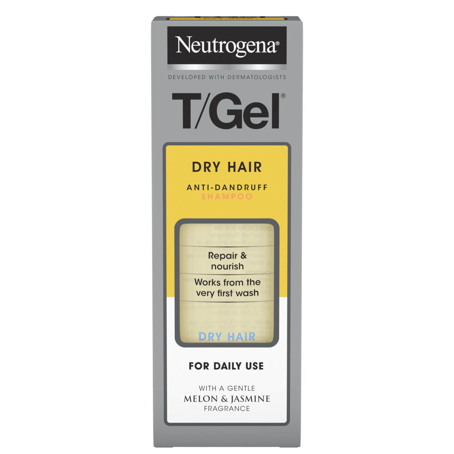 Neutrogena T/Gel AntiDandruff Shampoo for Dry Hair 150ml Spedizione