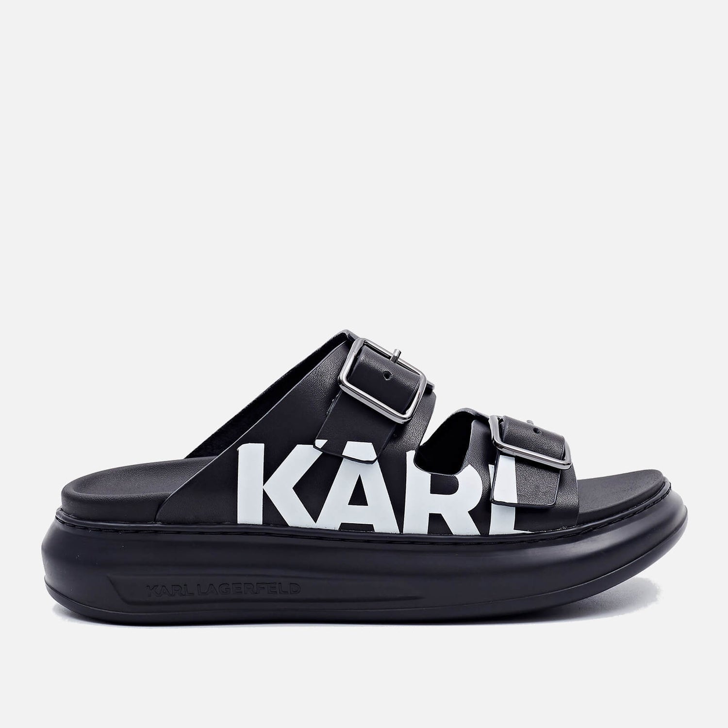 karl lagerfeld exclusive leather flatform trainers in white croc