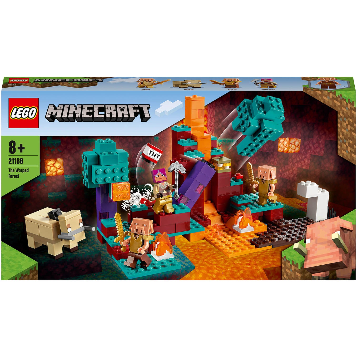 LEGO Minecraft: The Warped Forest Building Toy for Kids (21168) Toys ...