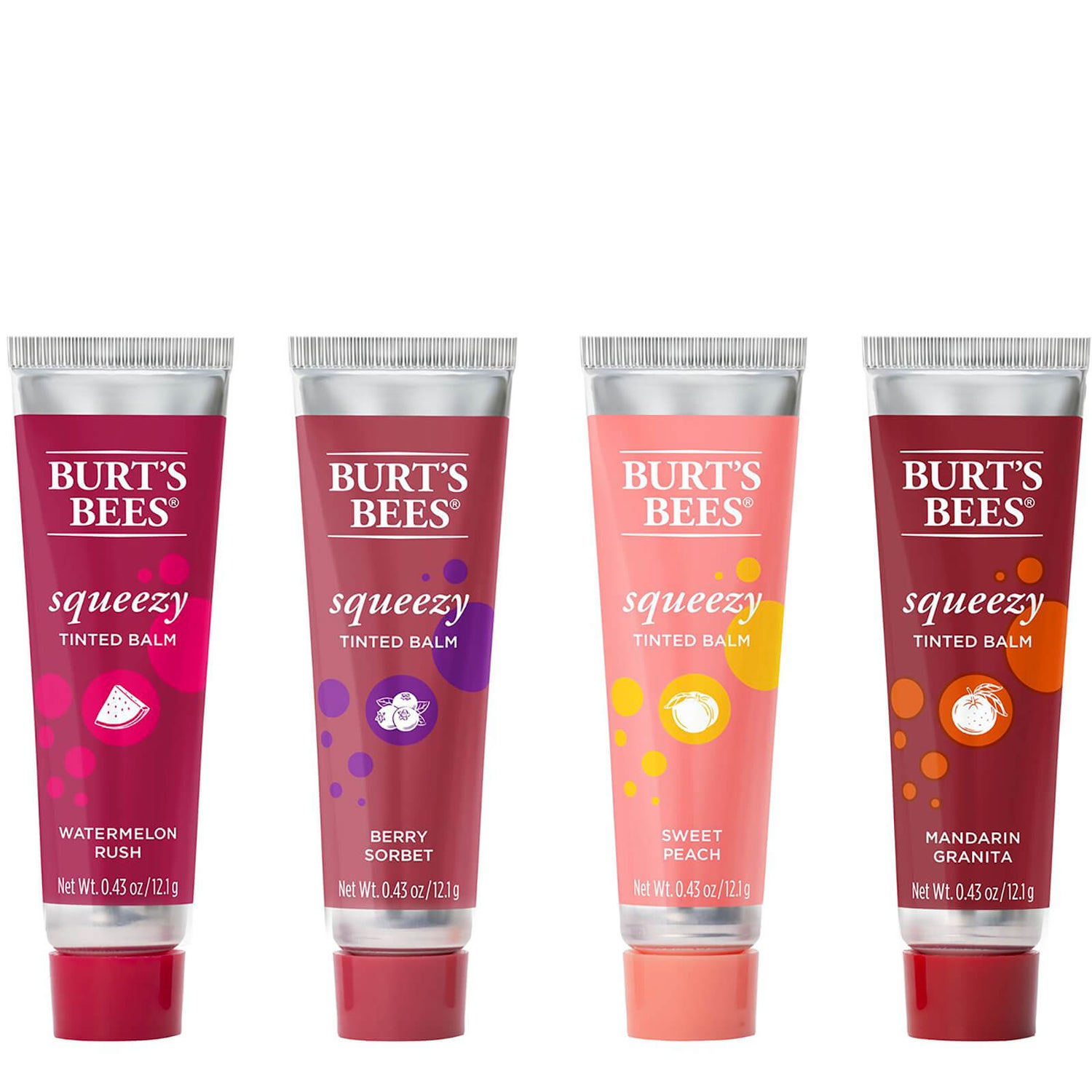 Burt's Bees 100 Natural Origin Squeezy Tinted Lip Balm (Various Shades