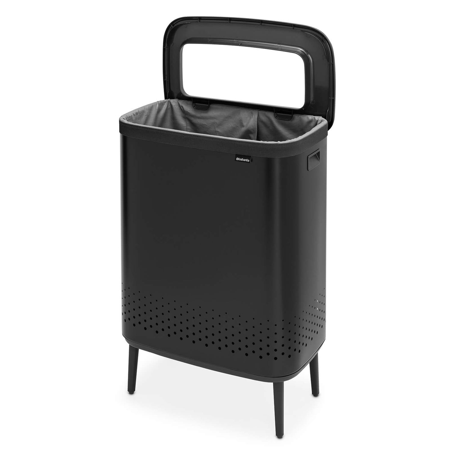 Brabantia Bo Laundry Bin Hi 2x45 L Matt Black TheHut.de