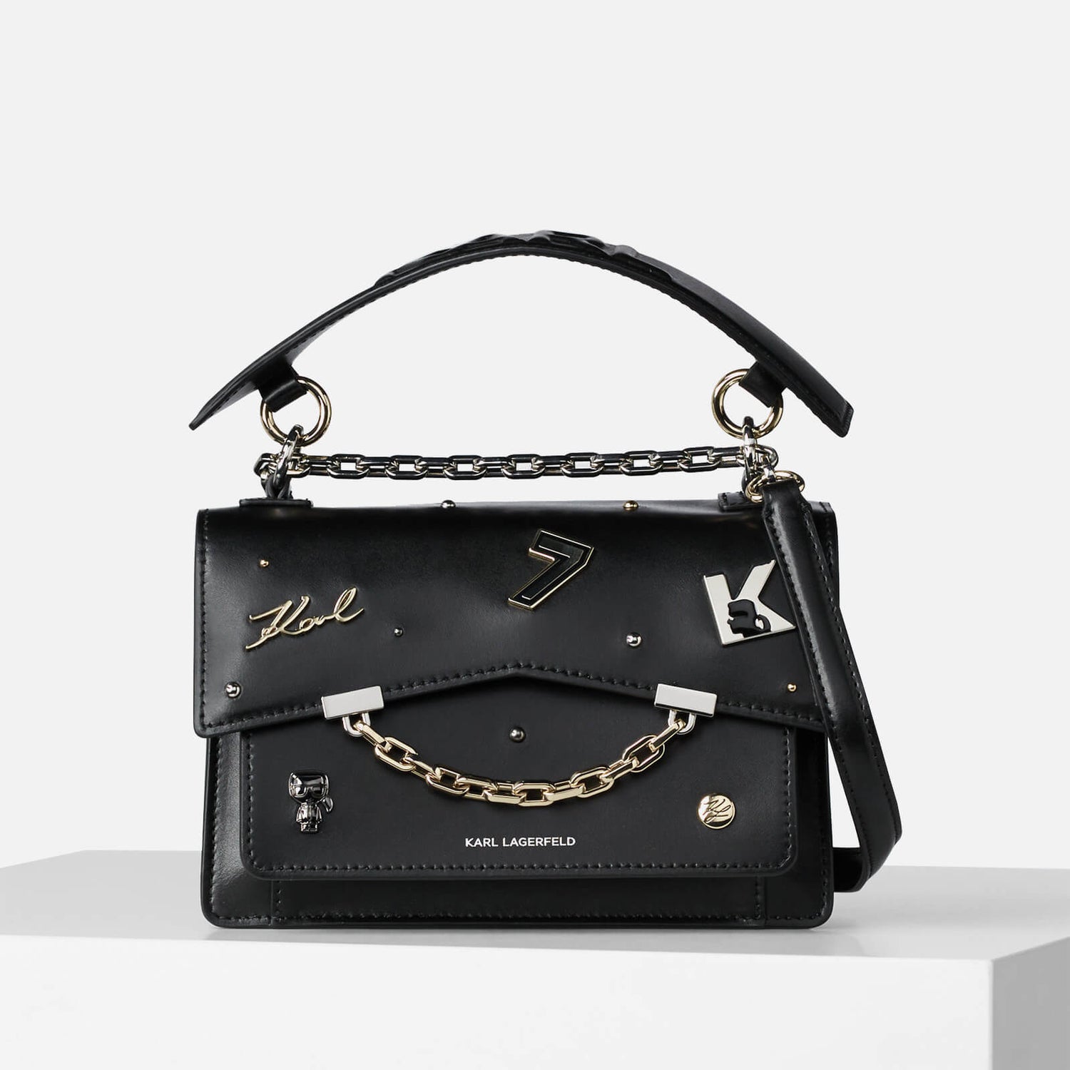 karl lagerfeld klassik pins shoulder bag