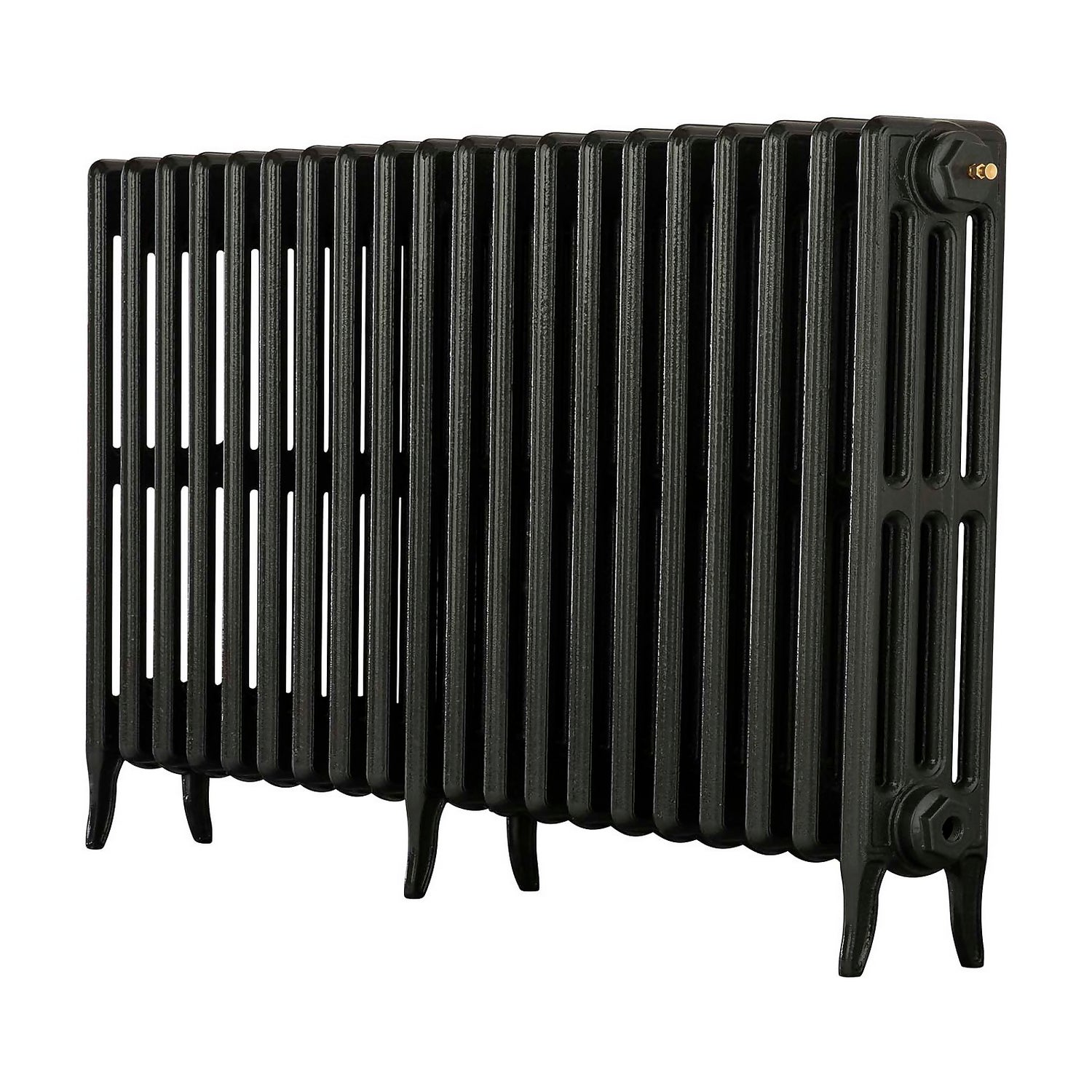 Arroll 4 Column Cast Iron Radiator 1114 X 660 Black Homebase