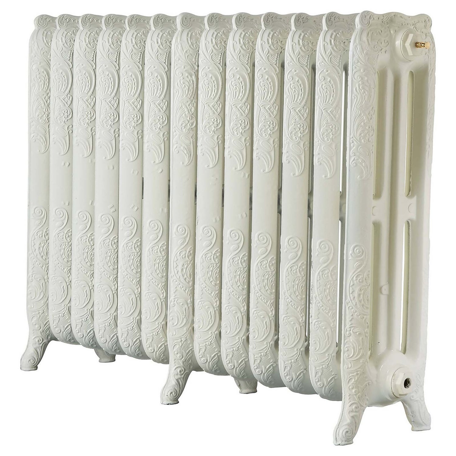 Arroll Cast Iron Radiator 1087 X 760 Cream Homebase