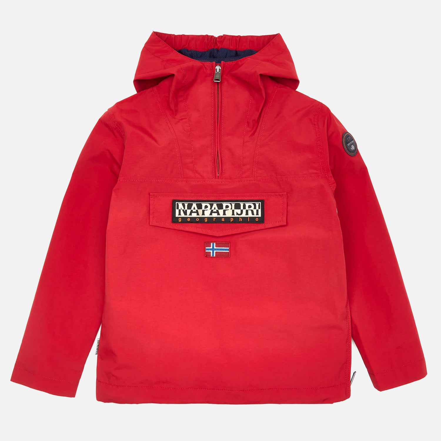 Napapijri Boys' Rainforest Hooded Jacket - Red - Free UK Delivery Available