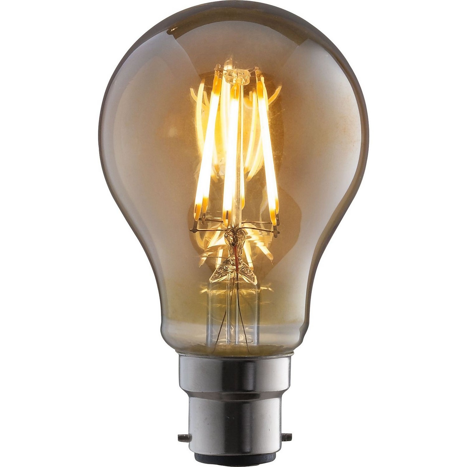 LED Filament Classic 6W B22 Vintage Light Bulb Homebase