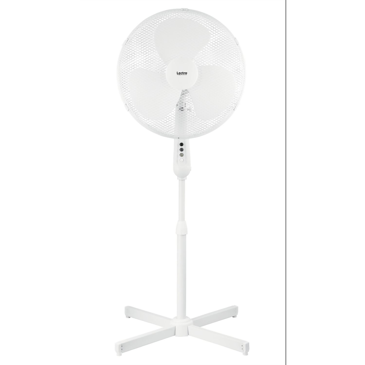 16 Inch Pedestal Fan White Homebase