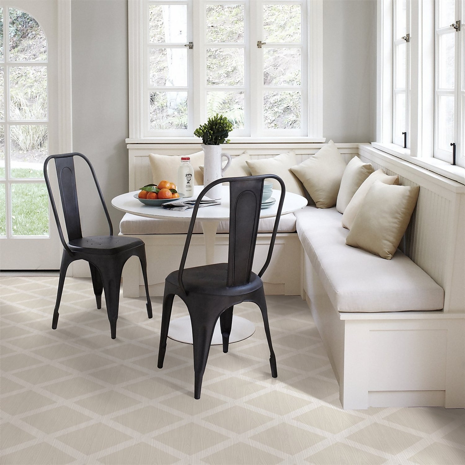 FloorPops Peel and Stick Self Adhesive Floor Tiles Illusion Homebase