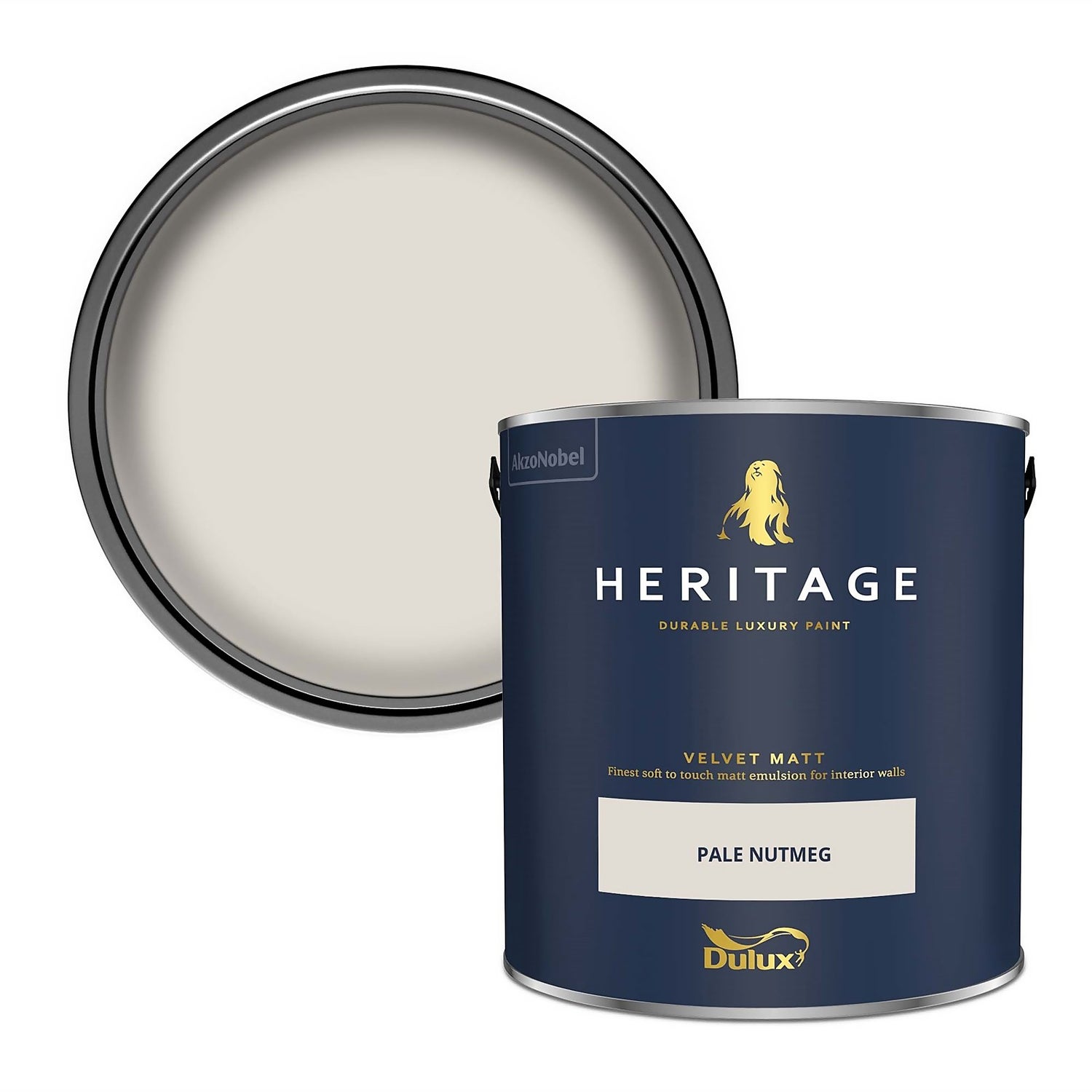 Dulux Heritage Matt Emulsion Paint Pale Nutmeg 2.5L Homebase