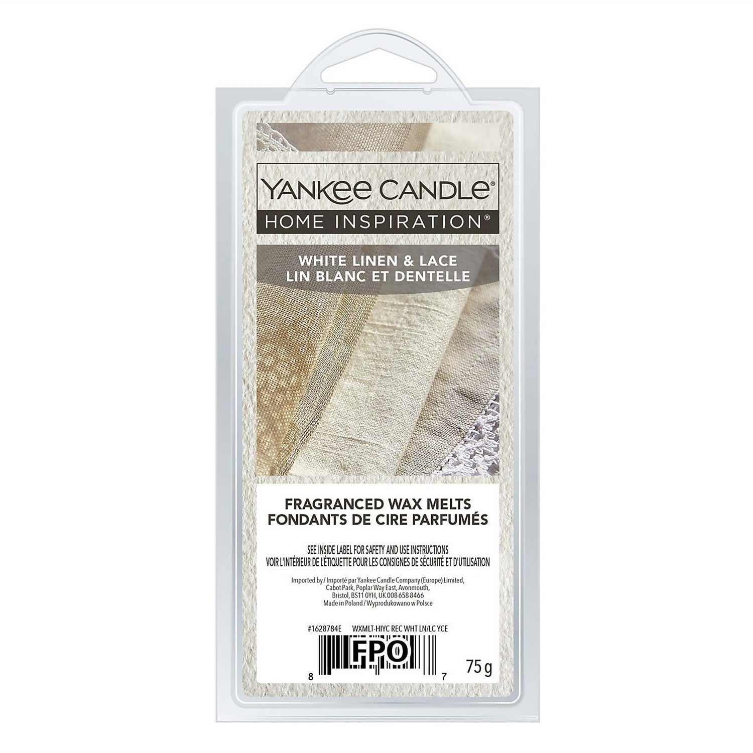 Yankee Candle Home Inspiration Waxmelt White Linen & Lace Homebase
