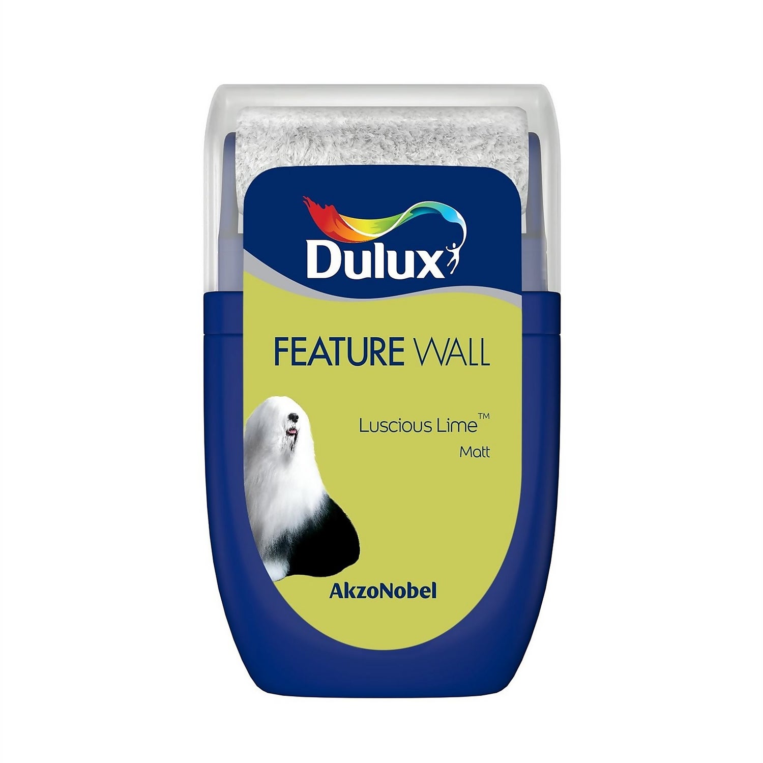 Dulux Feature Wall Luscious Lime Tester Paint 30ml Homebase