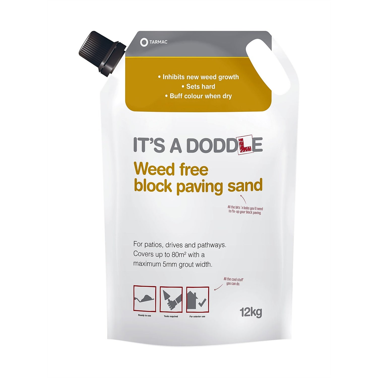 Its a Doddle Weed Free Block Paving Sand 12kg Homebase