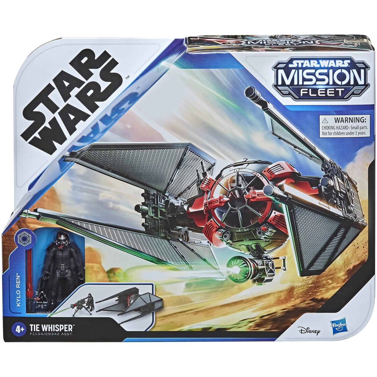 Star Wars Mission Fleet – Veicolo Kylo Ren TIE Whisper, Action Figure, Giocattolo Per Bambini Dai 4 Anni, Assemblaggio Richiesto, Modello F1134 - 6