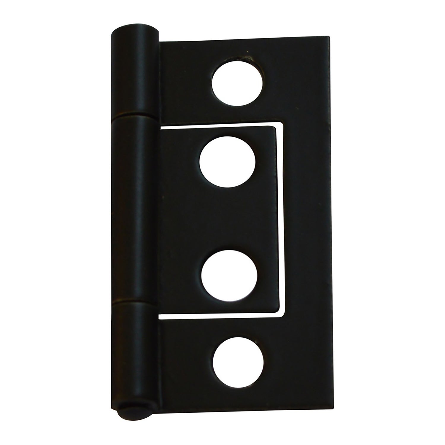 Flush Hinge 38mm Black 2 Pack Homebase