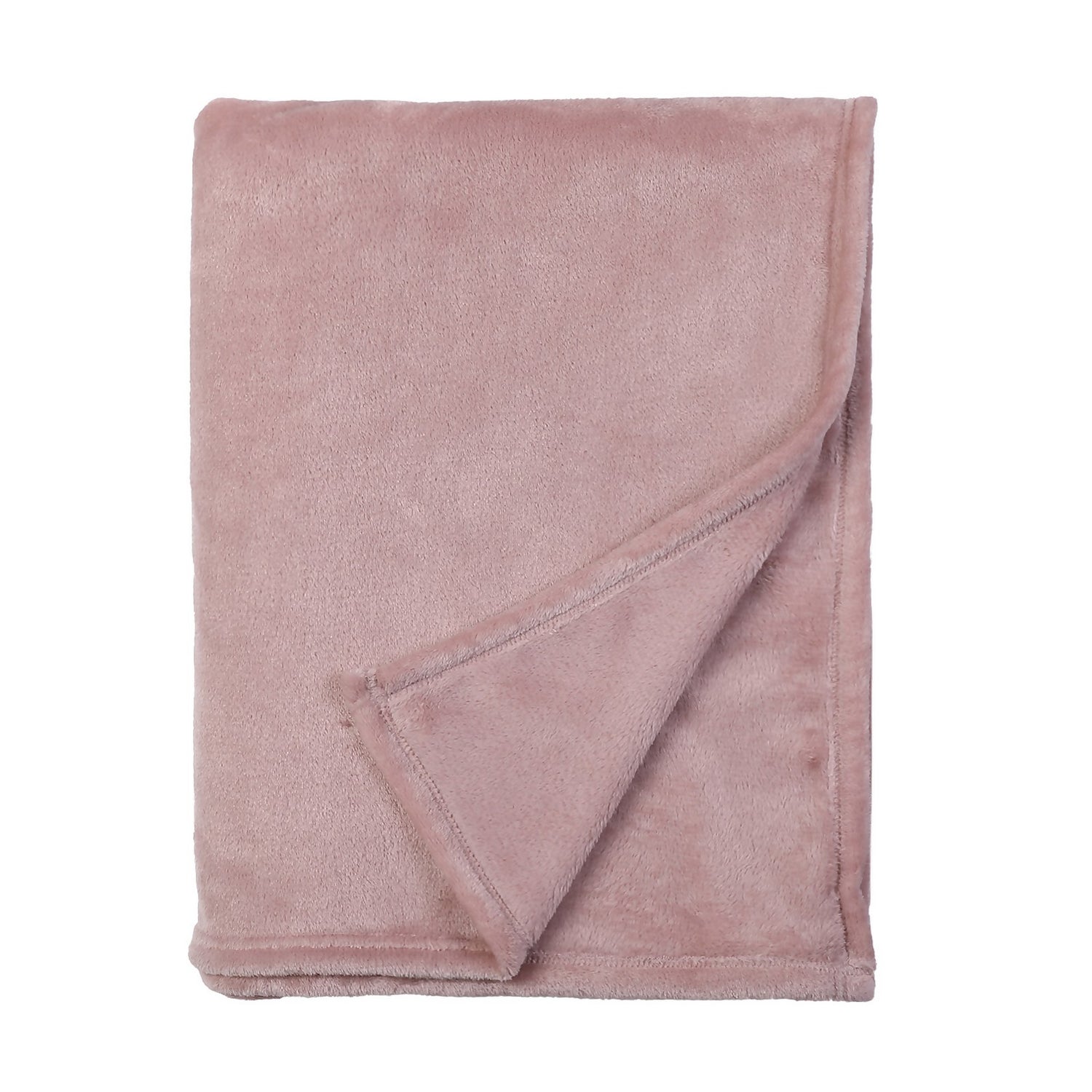 Fleece Throw Blush 150x200cm Homebase