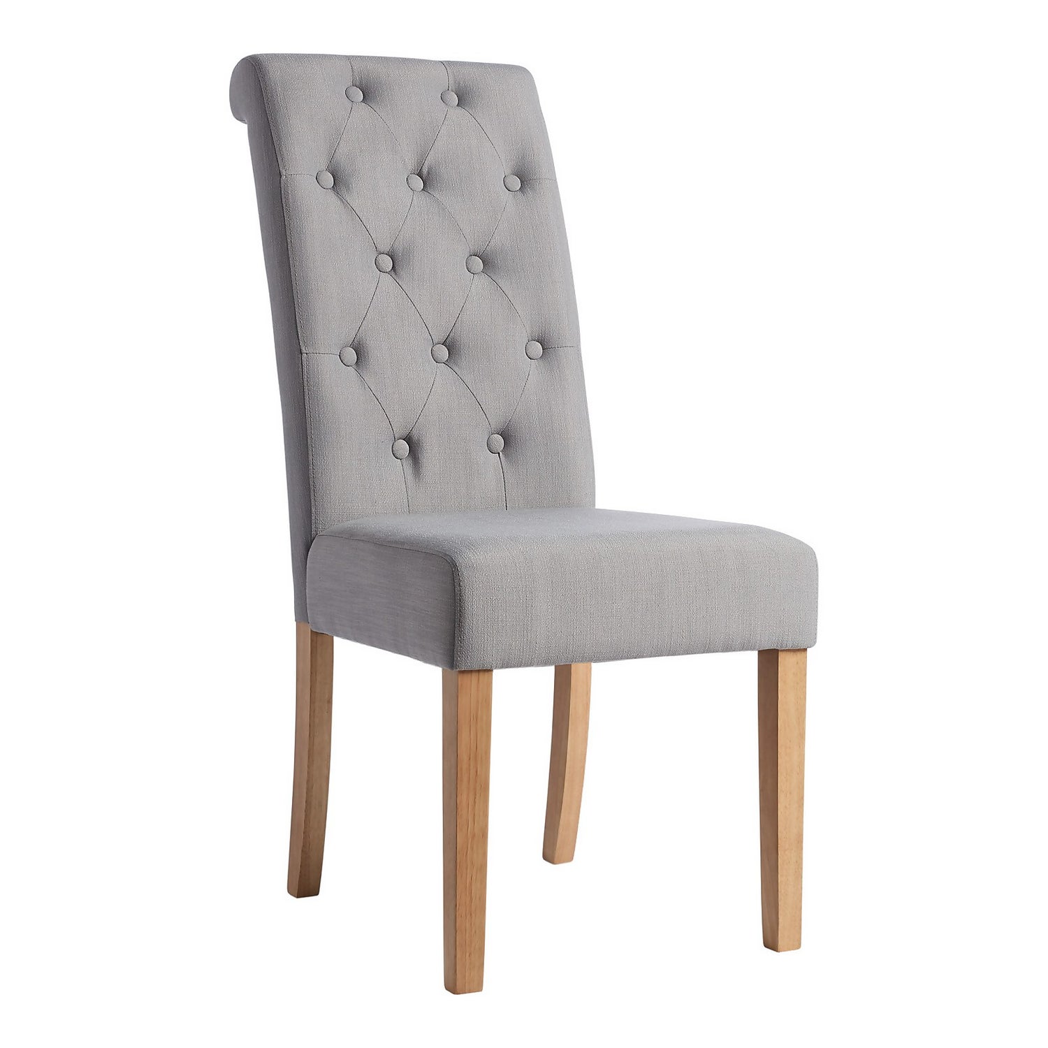 Charterhouse Dining Chair Set of 2 Grey Homebase