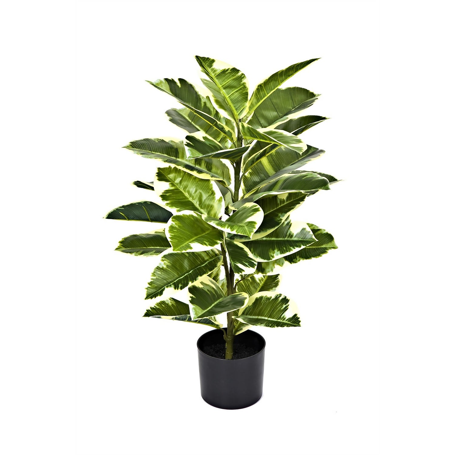 Artificial 75cm Rubber Plant In Pot Homebase