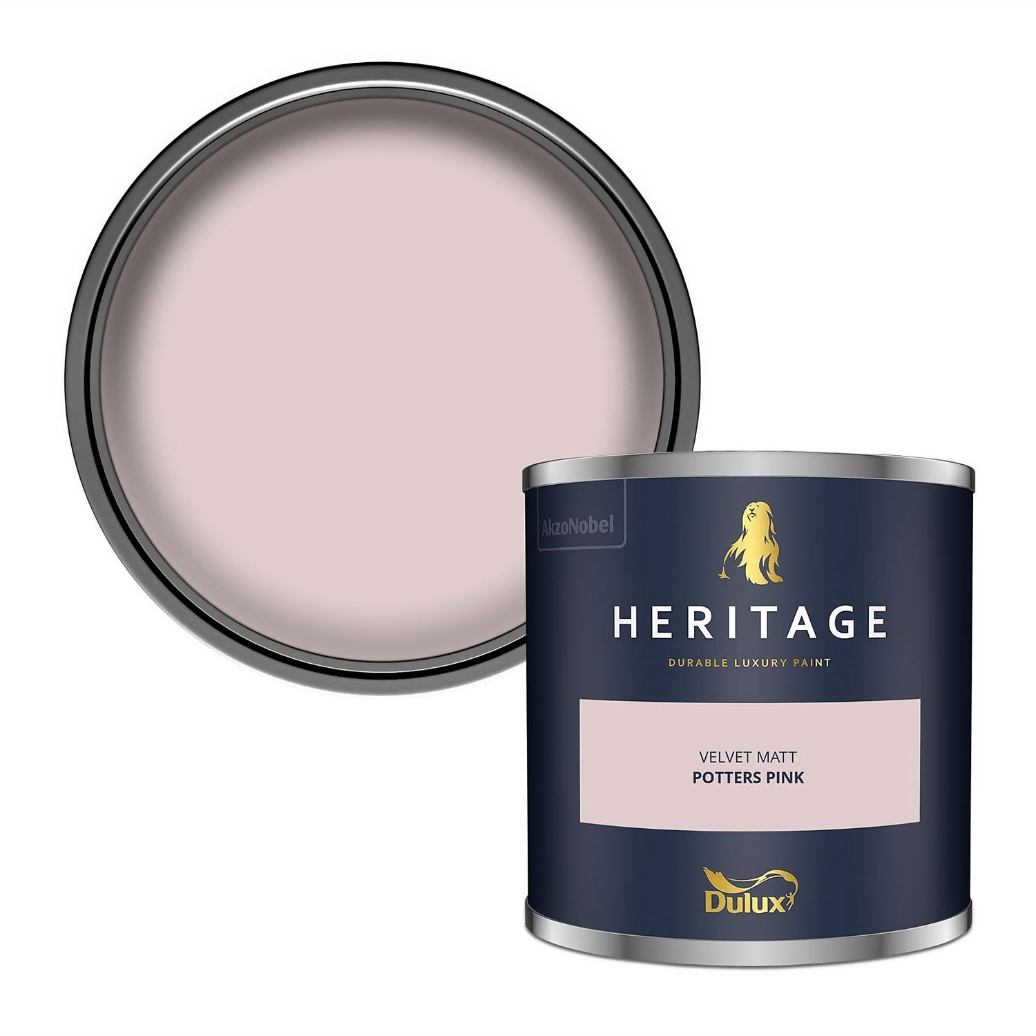 Dulux Heritage Colour Tester Potters Pink 125ml Homebase