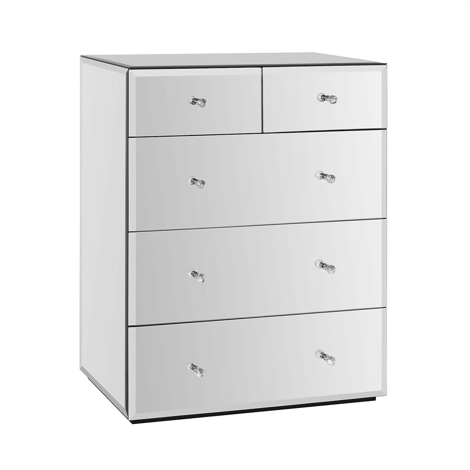 Mandy Mirrored 2 and 3 Chest Of Drawers Homebase