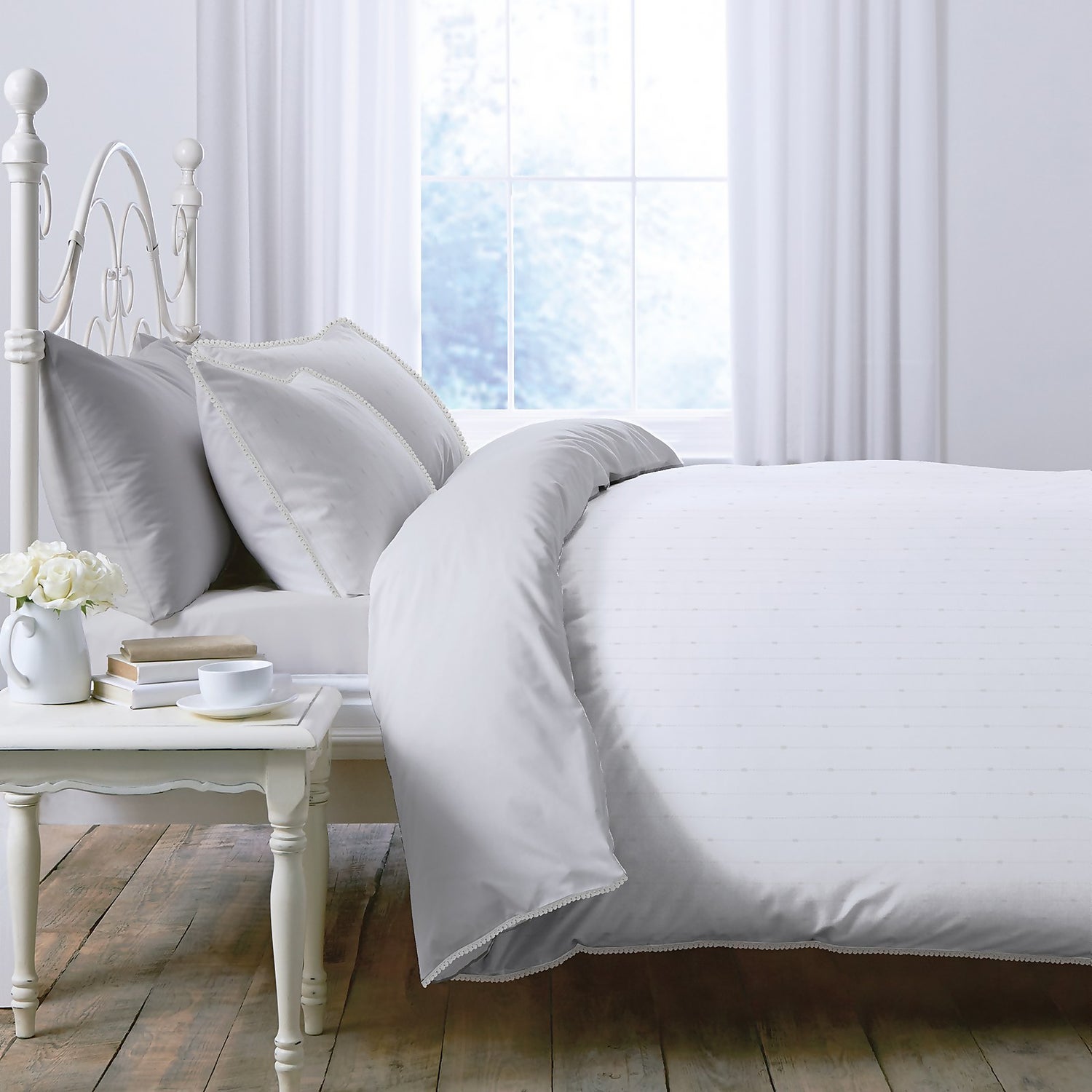 Country Living Embroidered Bedding Set King Homebase