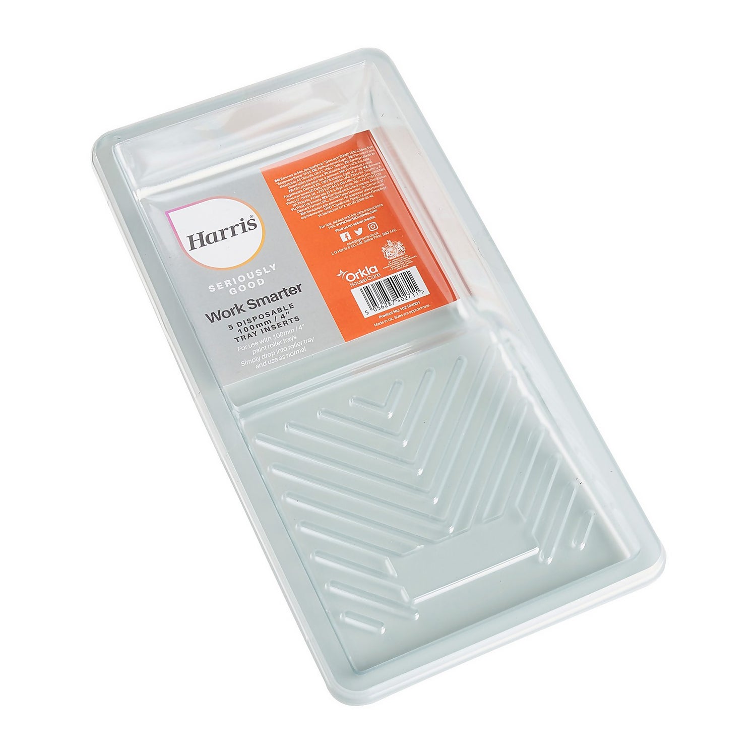 Harris Seriously Good 4in Paint Tray Liners 5 Pack Homebase