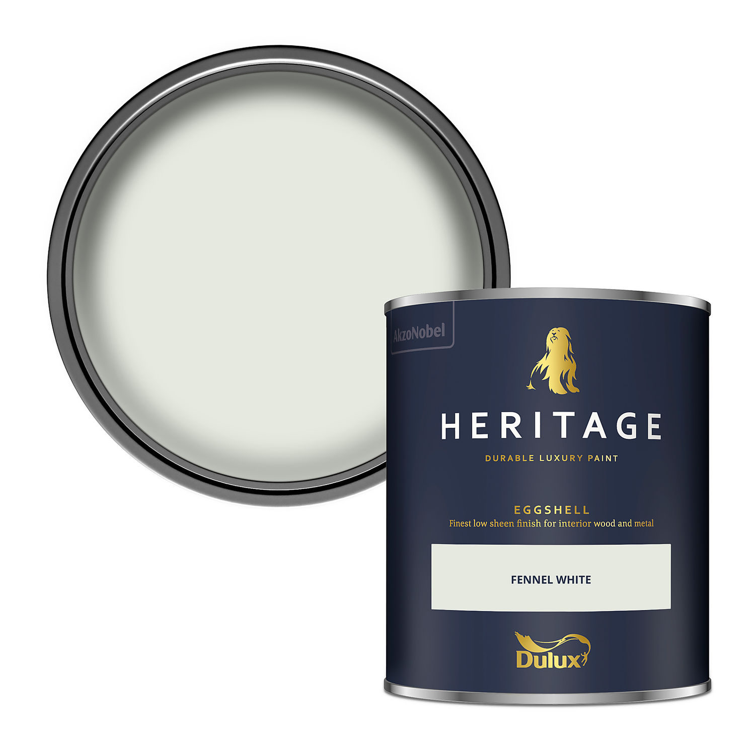 Dulux Heritage Eggshell Paint Fennel White 750ml Homebase