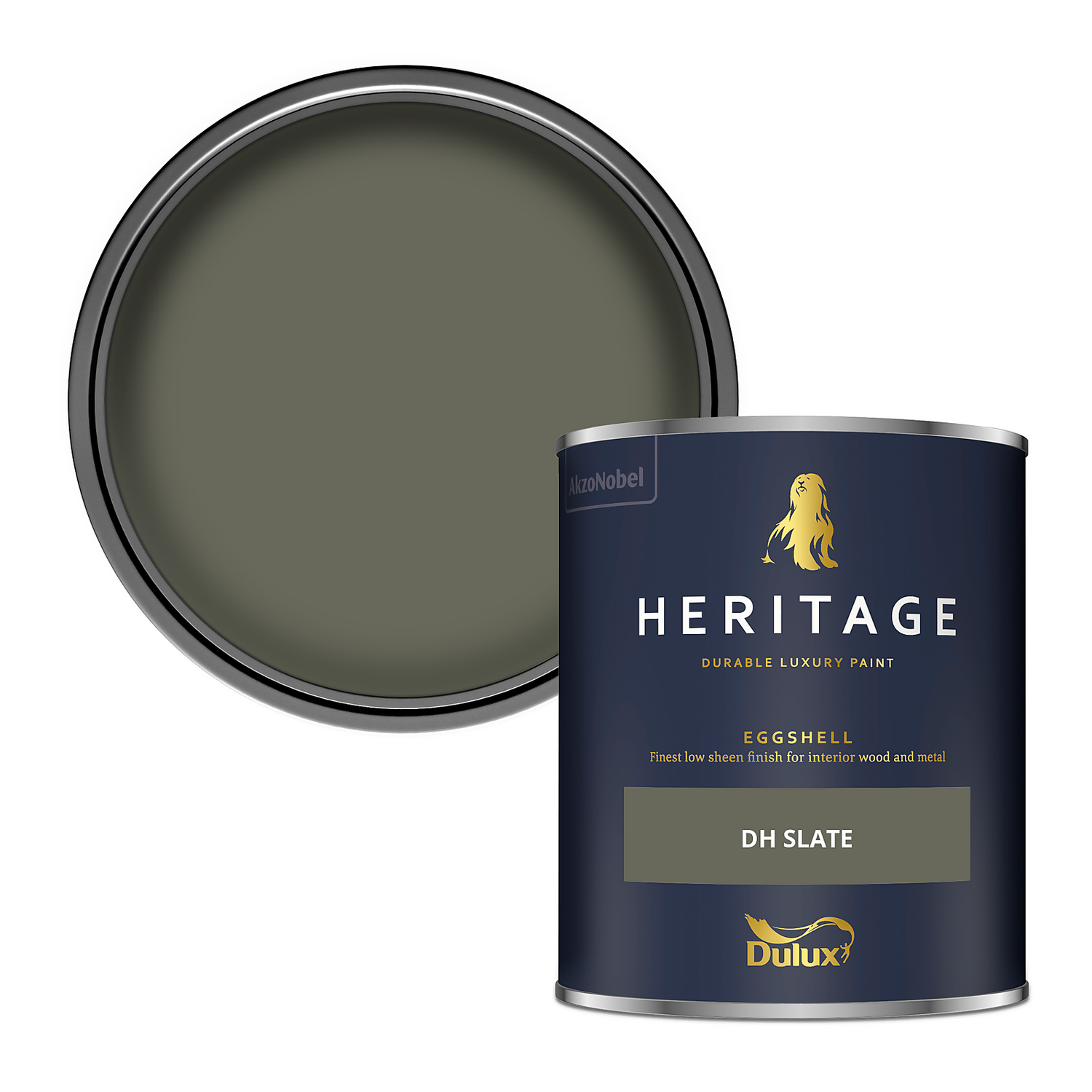 Dulux Heritage Eggshell Paint DH Slate 750ml Homebase