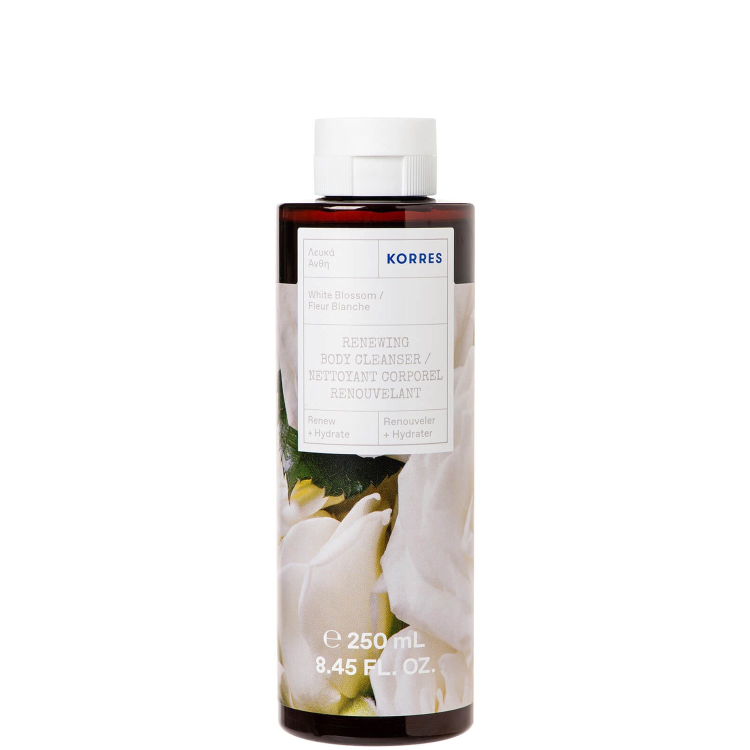 KORRES White Blossom Renewing Body Cleanser 250ml LOOKFANTASTIC