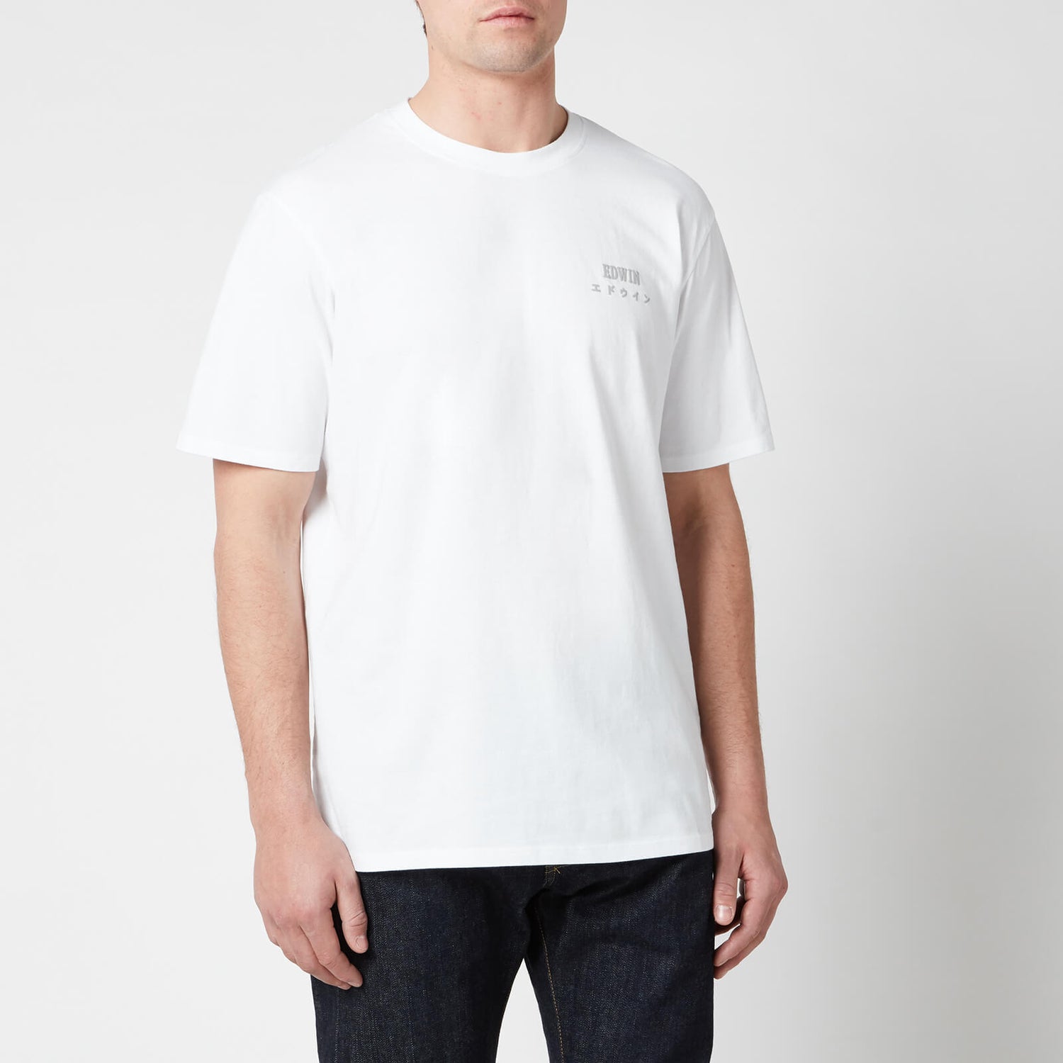 Edwin Men's Edwin Chest Logo T-Shirt - White - Free UK Delivery Available