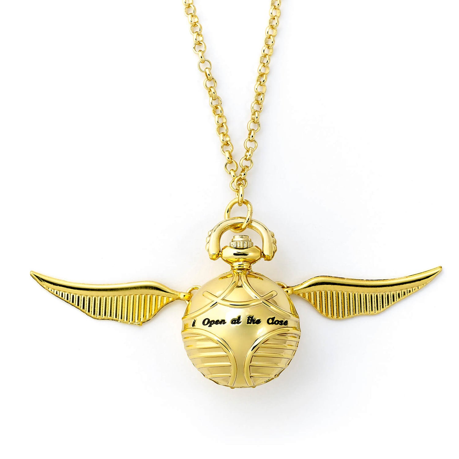 Harry Potter Golden Snitch Watch Necklace Gold Kellica