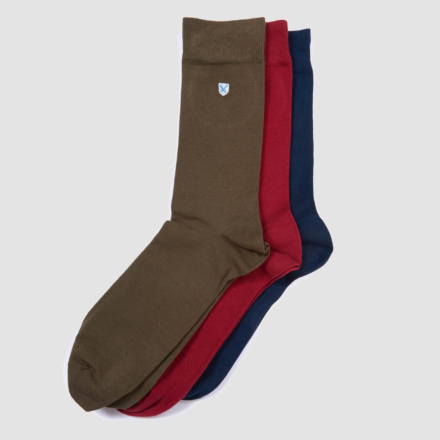Barbour Men's 3-Pack Crest Socks - Navy | TheHut.com
