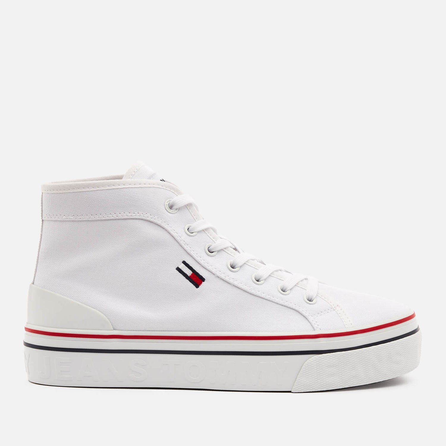 vulcanised flatform trainers