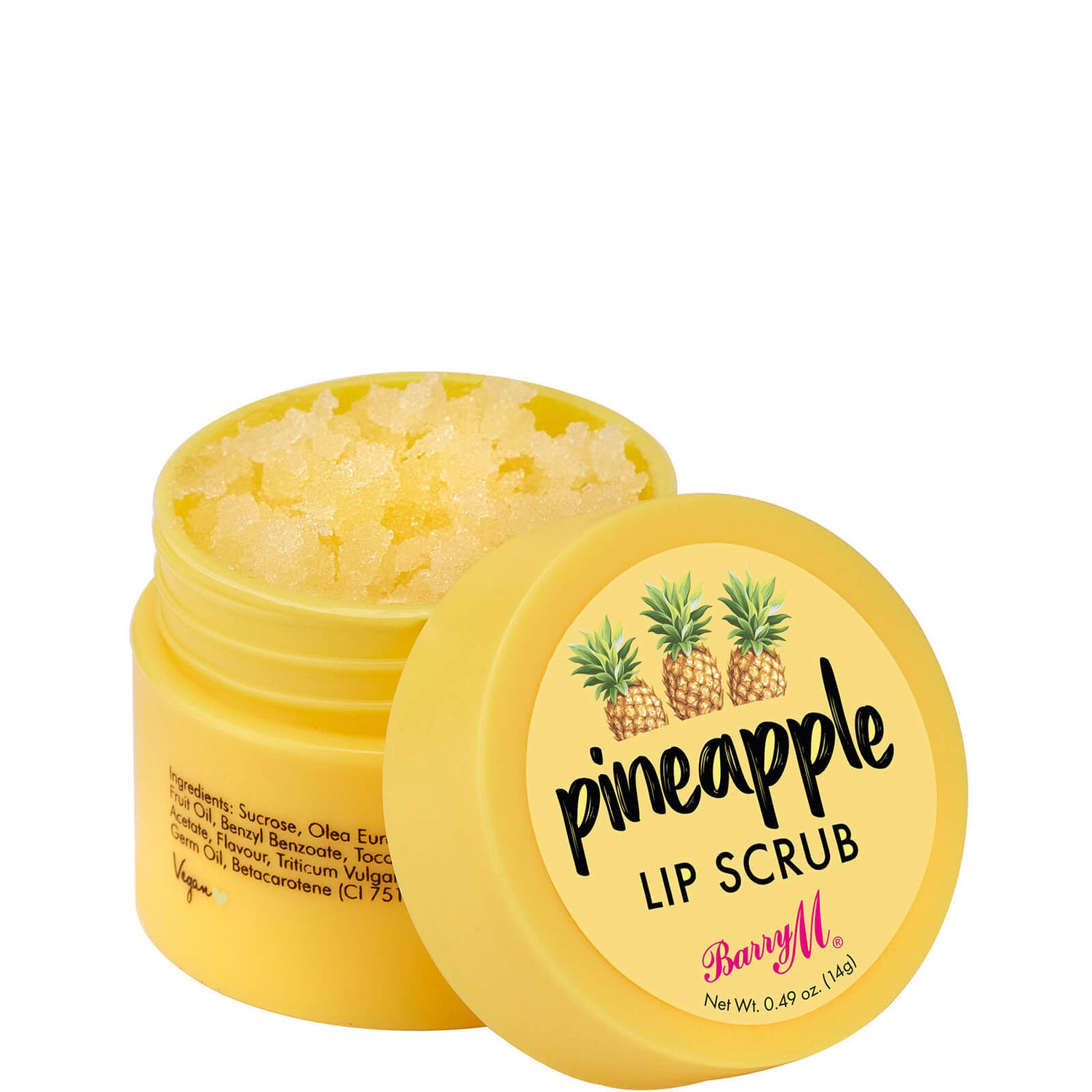 Barry M Cosmetics Pineapple Lip Scrub 14g lookfantastic Singapore