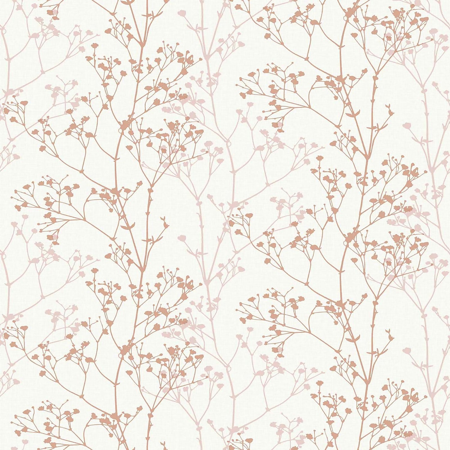 Grandeco Sprig Pink Paste the Wall Wallpaper Homebase
