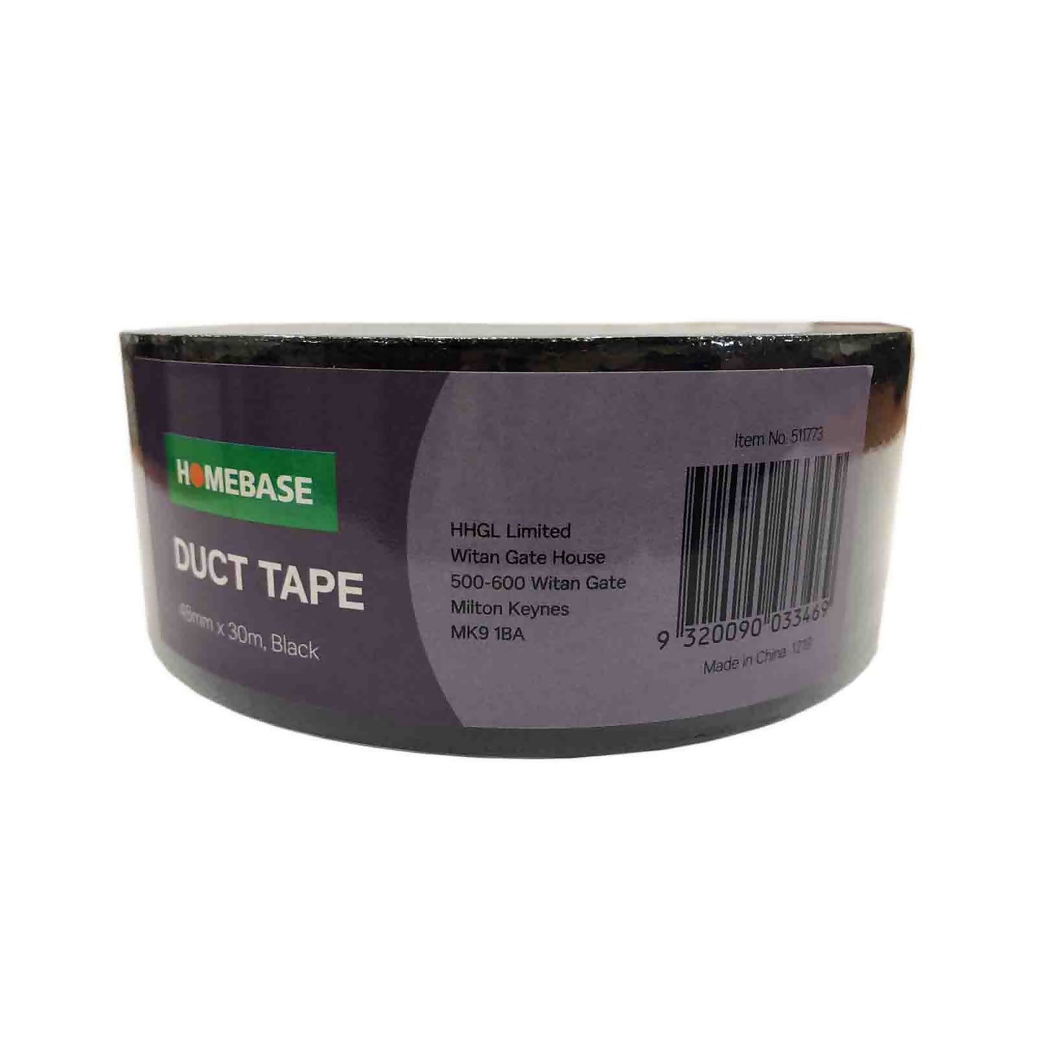 Homebase Duct Tape Black 48mmX30m Homebase