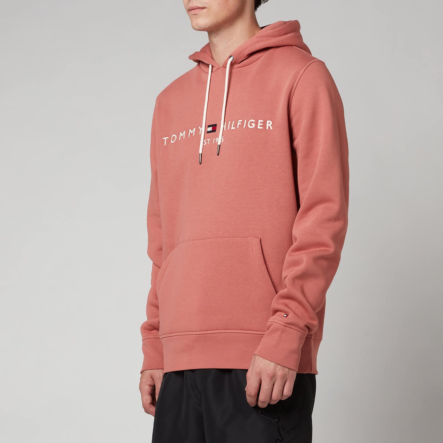 Tommy Hilfiger Men's Logo Hoodie - Mineralize | TheHut.com