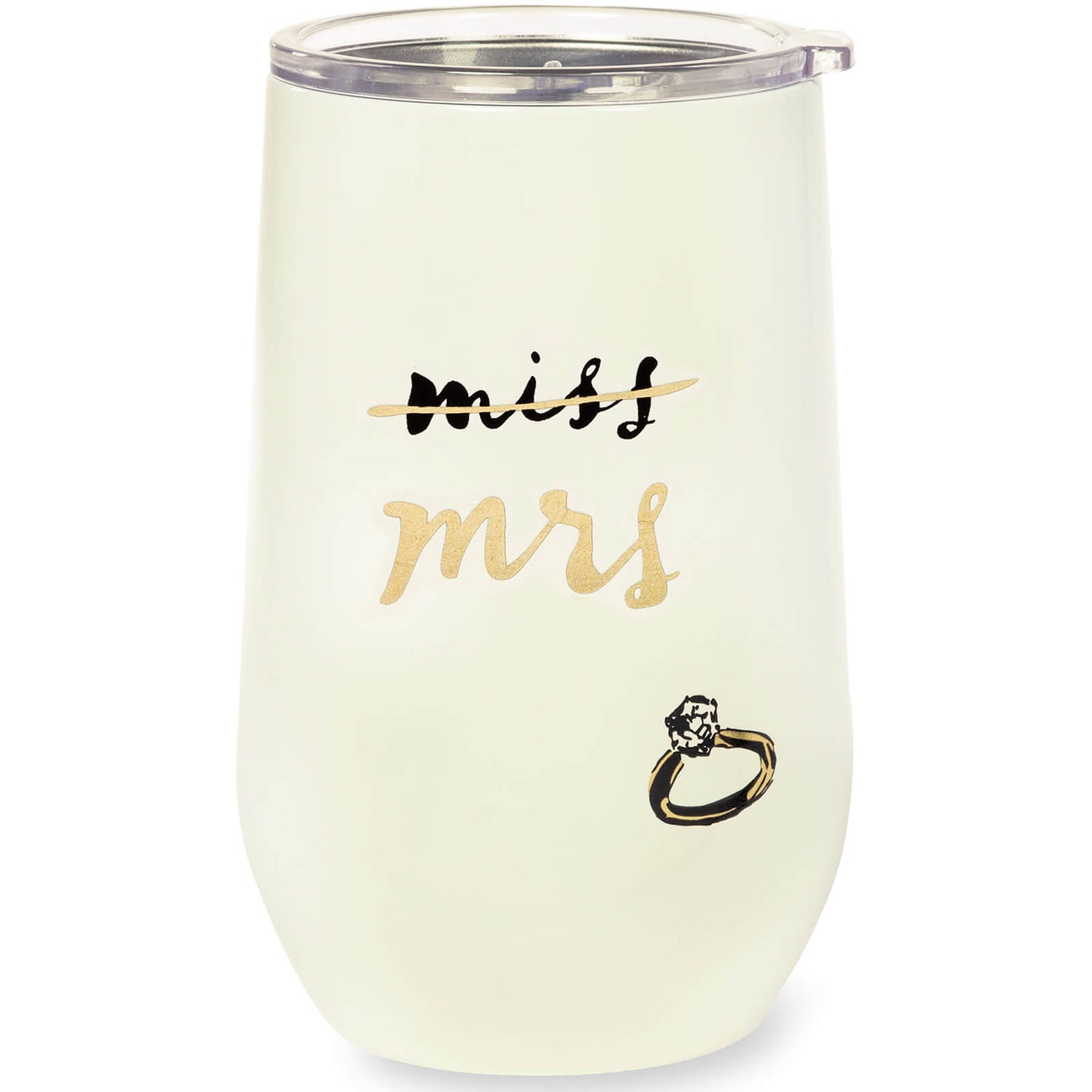 Kate Spade New York Bridal Stainless Steel Tumbler Miss to Mrs