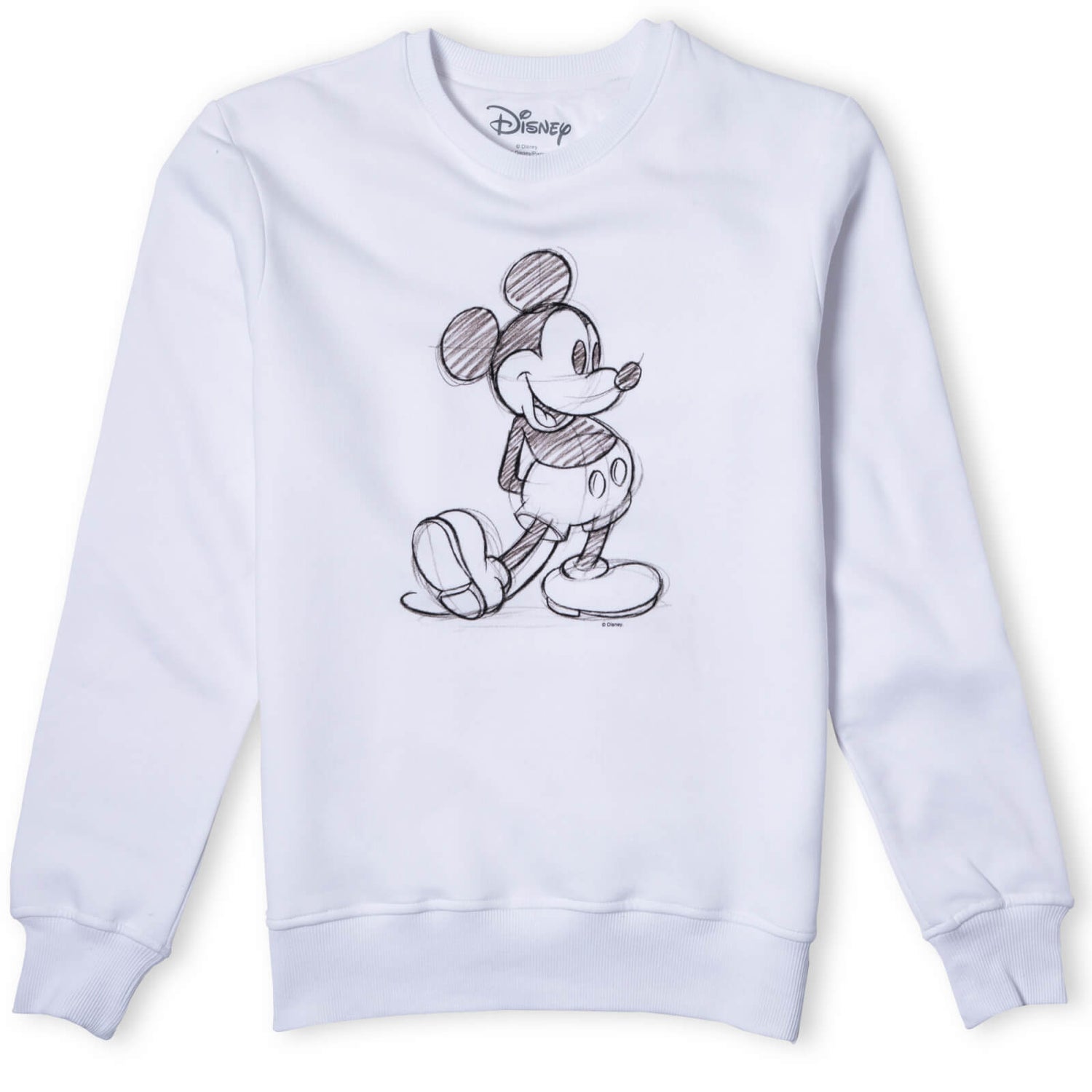 Disney Mickey Mouse Sketch Sweatshirt White retro vibes and