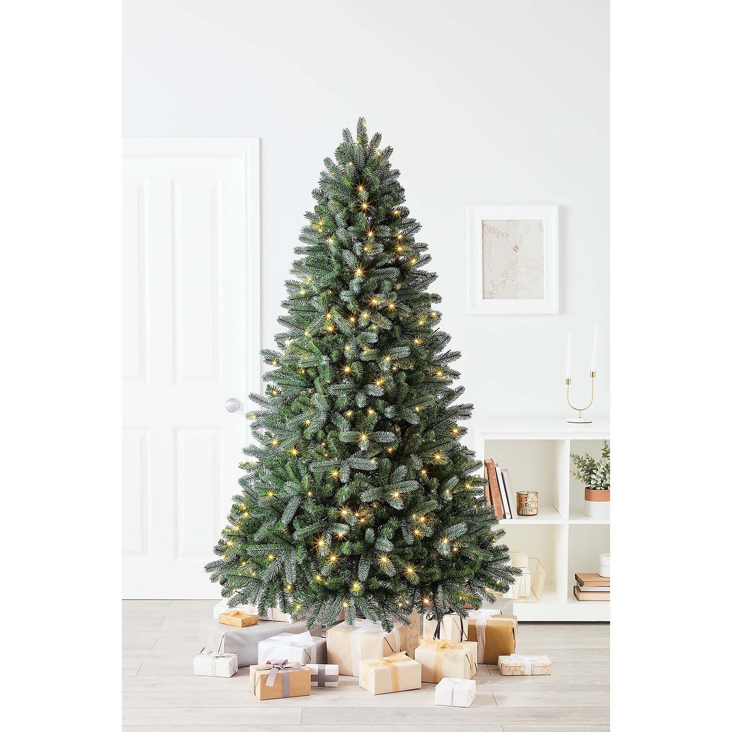 7ft Vienna Spruce Prelit Premium Christmas Tree Homebase