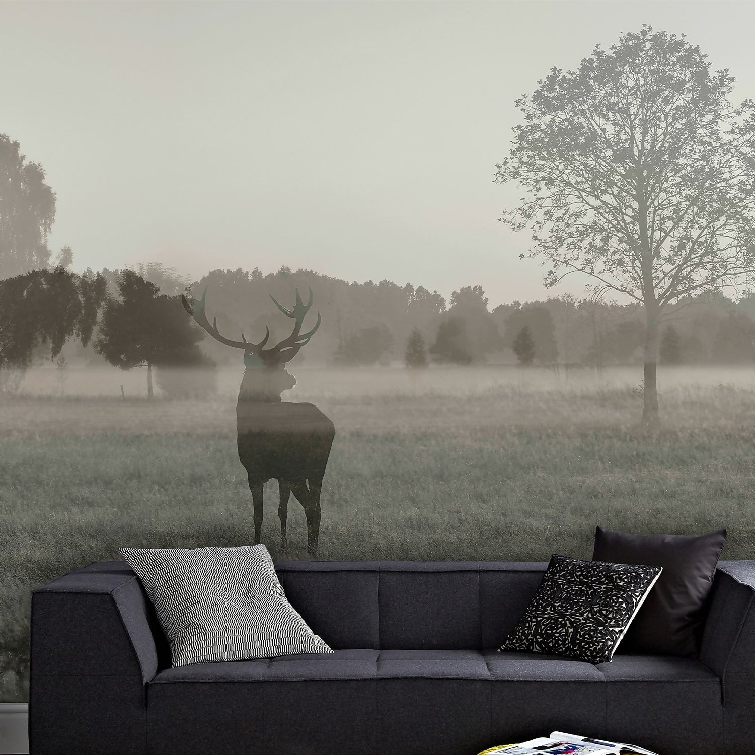 Stag In The Woods Wall Mural Homebase