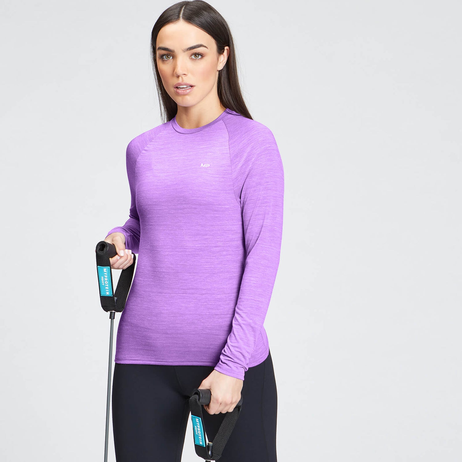 MP Women's Performance Long Sleeve Training TShirt Deep Lilac Marl